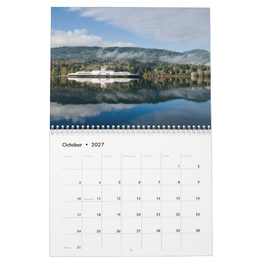 Calendrier d'île de ressort de 2017 sels (Oct 2027)
