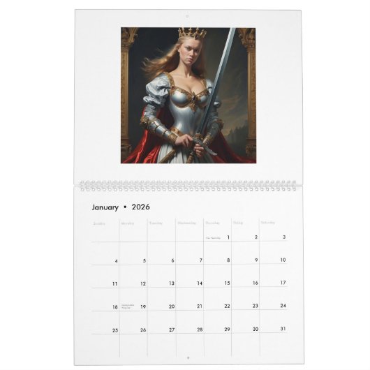 Calendrier d'illustration (Jan 2026)