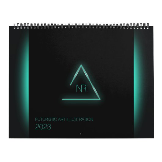 Calendrier d'illustration d'art futuriste (Protection)