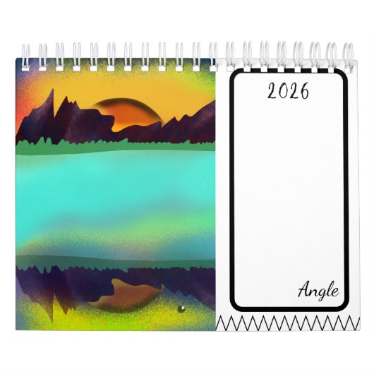 Calendrier d'illustration de coucher de soleil (Protection)