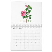 CALENDRIER D'ILLUSTRATION DE FLEURS REDOUTÉ (Feb 2027)