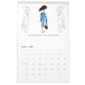 Calendrier d'illustration de MatisseFashions 2025 (Mar 2027)