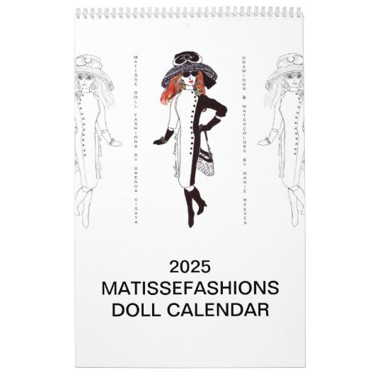 Calendrier d'illustration de MatisseFashions 2025 (Protection)