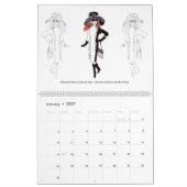 Calendrier d'illustration de mode de la poupée Mat (Jan 2027)