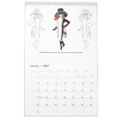 Calendrier d'illustration de mode Matisse 2026 (Jan 2027)