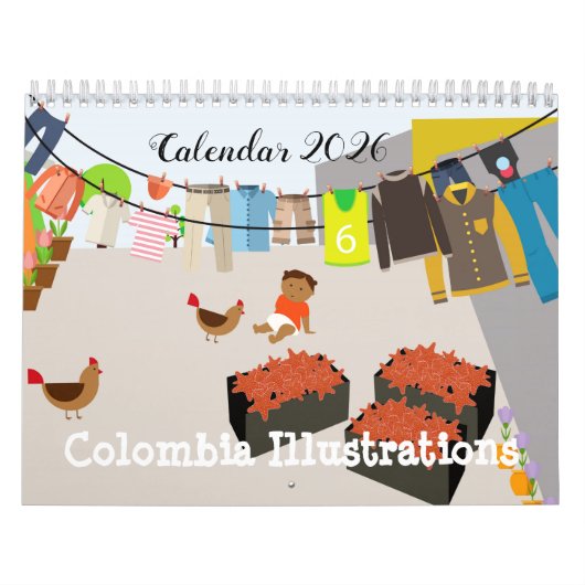 Calendrier d'illustrations de Colombie (Protection)
