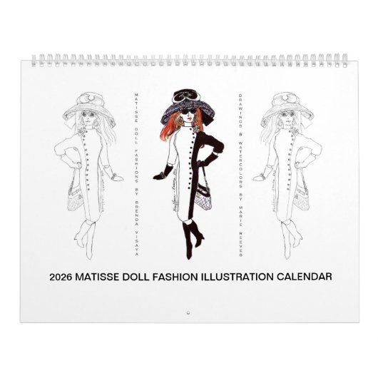 Calendrier d'illustrations de mode de poupée Matis (Protection)