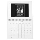 Calendrier d'illustrations de Nouveau d'art de (Jan 2027)