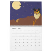 Calendrier d'illustrations désertiques (Jan 2027)