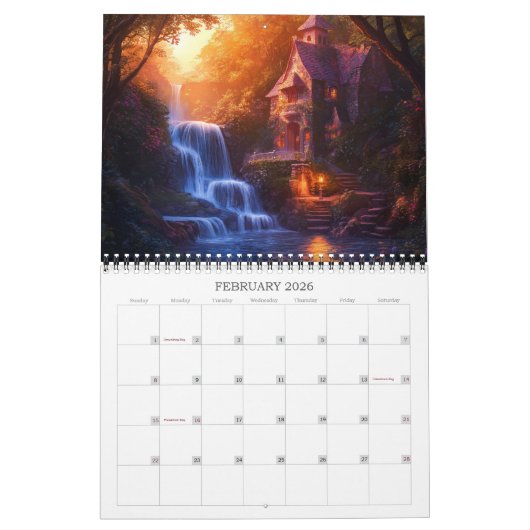 Calendrier d'Imaginaire 2026 Enchanted Hideaways (Feb 2026)
