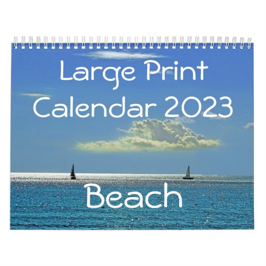 Calendrier d'impression 2023 - Plage (Protection)