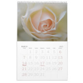 Calendrier d'impression grand format 2016 Rose une (Mar 2027)