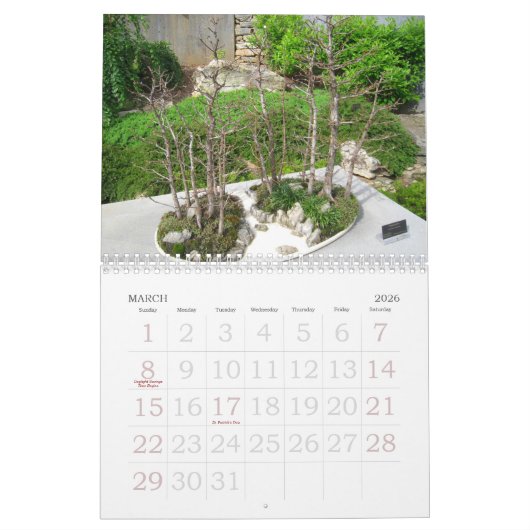 Calendrier d'impression grand format 2023 - Bonsai (Mar 2026)