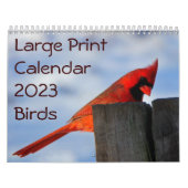 Calendrier d'impression grand format 2023 - Oiseau (Protection)