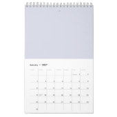 Calendrier d'impression Rose métallique (Jan 2027)