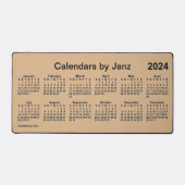 Calendrier d'impression Tan 2024 par Janz (Recto)