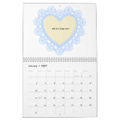 Calendrier Dingus Coeur et dentelle coloré (Jan 2027)