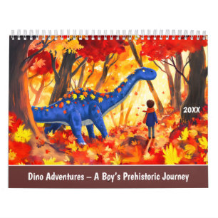 Calendrier Dino Aventures – Le Voyage Préhistorique d'un Garç
