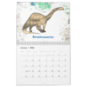 Calendrier Dinosaures Garçons personnalisés (Jan 2026)