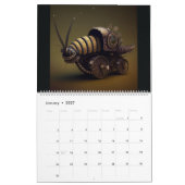 Calendrier d'insectes Steampunk 2027 (Jan 2027)