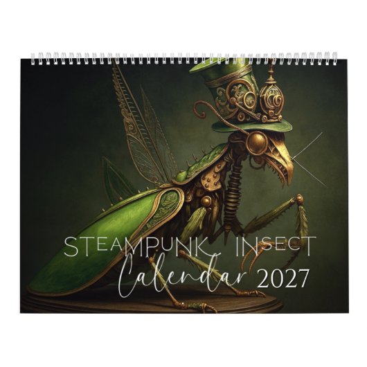 Calendrier d'insectes Steampunk 2027 (Protection)