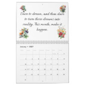 Calendrier d'inspiration et de motivation (Jan 2027)