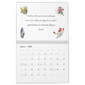 Calendrier d'inspiration et de motivation (Mar 2027)