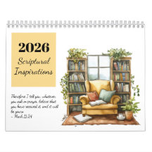 Calendrier d'inspirations scripturaires aquarelle