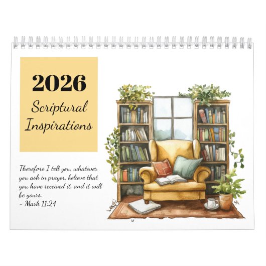 Calendrier d'inspirations scripturaires aquarelle (Protection)