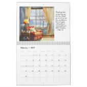Calendrier d'inspirations scripturaires aquarelle (Feb 2027)
