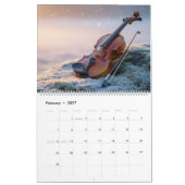 Calendrier d'instruments de musique – Photo élégan (Feb 2027)