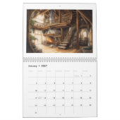 Calendrier d'intérieurs de cabanes dans les arbres (Jan 2027)