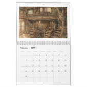 Calendrier d'intérieurs de cabanes dans les arbres (Feb 2027)