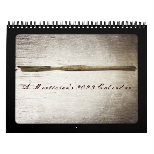 Calendrier Directeur funéraire Antique Outils Médicales Calen (Protection)
