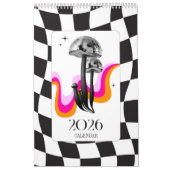 Calendrier Disco Mushroom 2026 Y2K Office Planner (Protection)