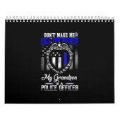 Calendrier Distressed Mon Petit-Fils Est Un Cadeau D'Officier (Protection)