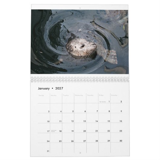 Calendrier Diversité des animaux (Jan 2027)