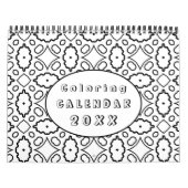 Calendrier DIY Coloring Pattern custom Outline Art - (Protection)