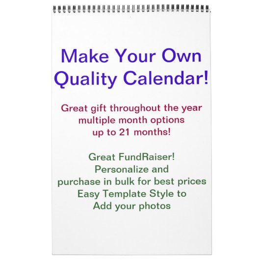 Calendrier DO-IT-YOURSELF collecte de fonds (Protection)