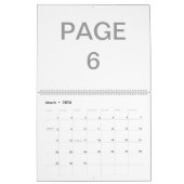 Calendrier do-it-yourself ~ Livret photo 50 Pages / Taille 14 (Mar 2026)