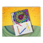 Calendrier do-it-yourself Mandala Coloring Outline Art (Protection)