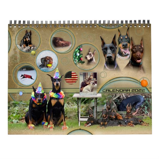 Calendrier Dobermantalk 2022 (Dos)