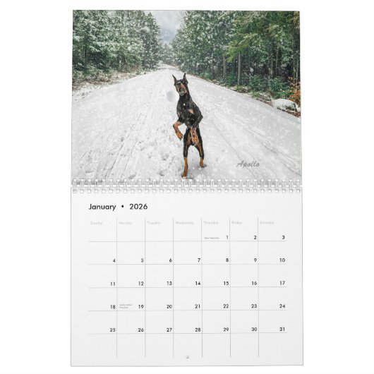 Calendrier Dobermantalk 2023 (Jan 2026)