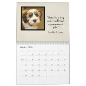Calendrier Dog Daze monthly Canine Photos & quotes (Mar 2026)