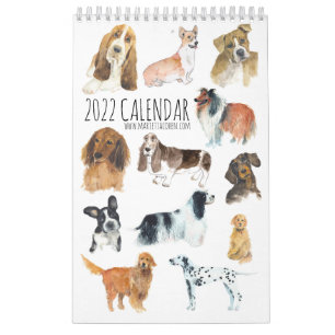 Calendrier DOGS 2023, page unique, blanc