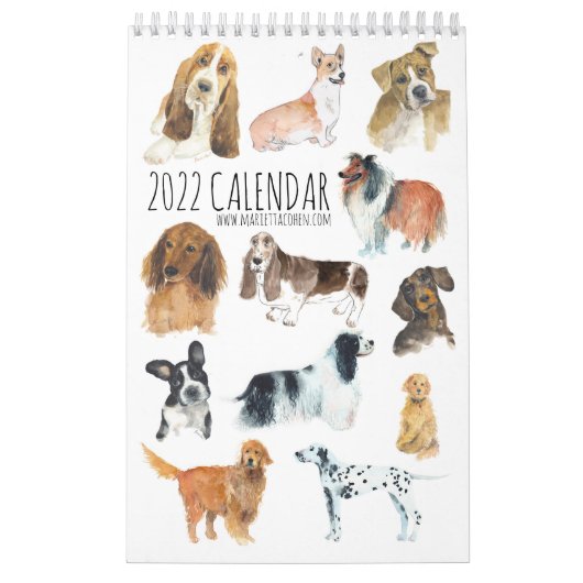 Calendrier DOGS 2023, page unique, blanc (Protection)