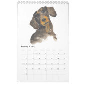 Calendrier DOGS 2023, Page unique, Calendrier blan (Feb 2027)