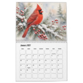 Calendrier d'oiseaux et d'oiseaux chanteurs (Jan 2027)