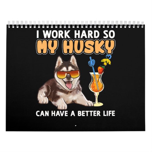 Calendrier Don Husky| Amoureux de Husky Funny (Protection)