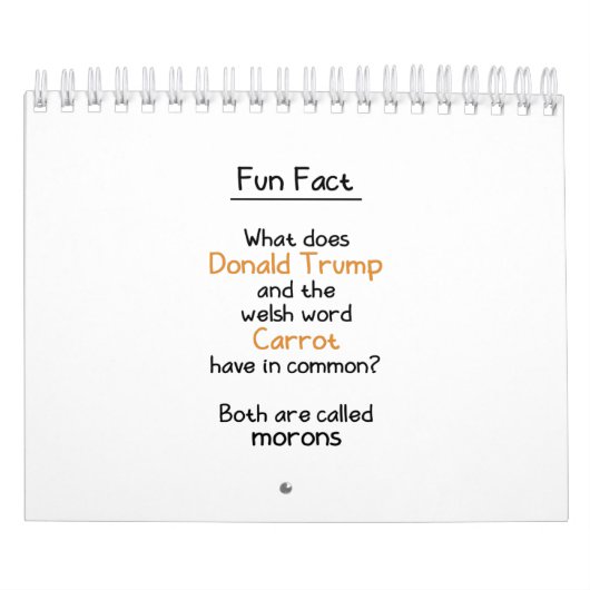 Calendrier Donald Trump et la carotte galloise (Protection)